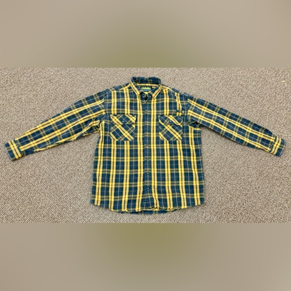 Men’s XL Tall 100% Cotton CABELA’S Heavy Duty Plaid Flannel Sportsman Work Shirt - Picture 5 of 14